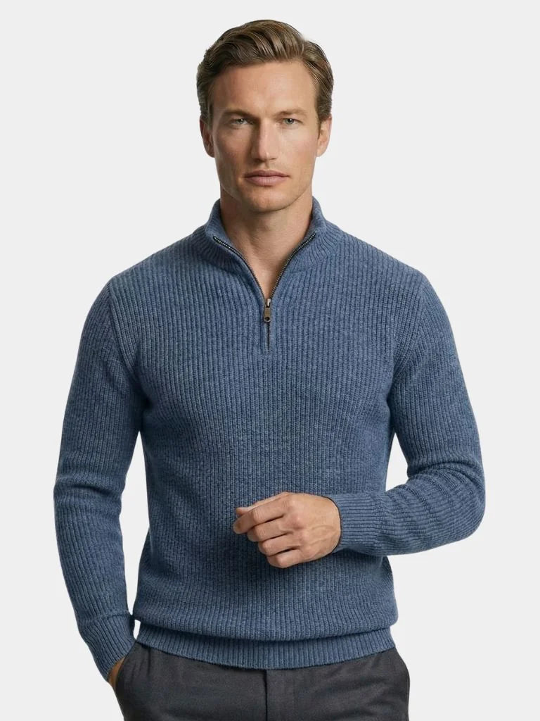 Classic Highland Quarter-Zip Sweater | Savile & Co.