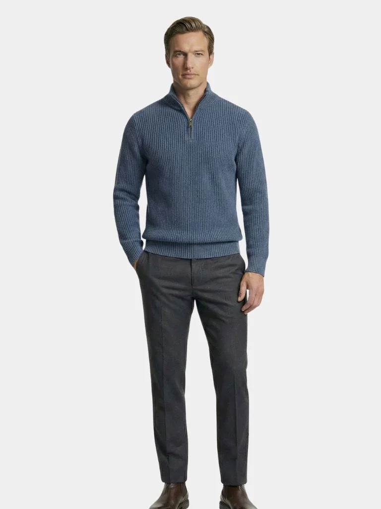 Classic Highland Quarter-Zip Sweater | Savile & Co.
