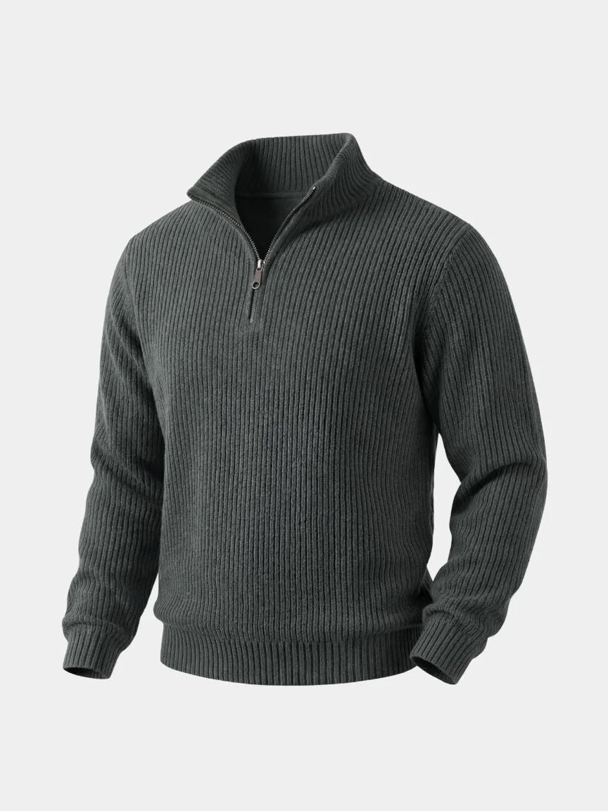 Classic Highland Quarter-Zip Sweater | Savile & Co.