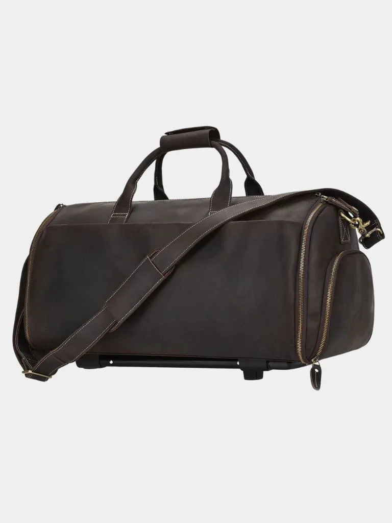 Continental Weekender Leather Travel Bag | Savile & Co.