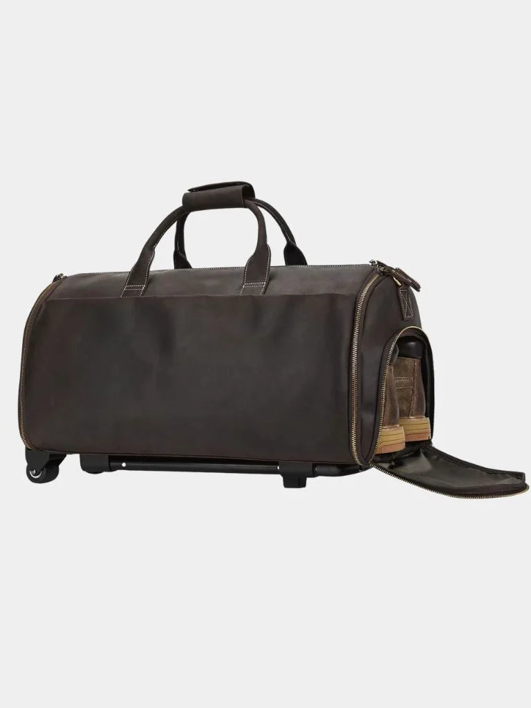 Continental Weekender Leather Travel Bag | Savile & Co.