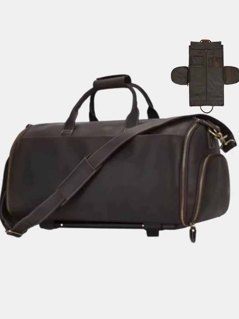 Continental Weekender Leather Travel Bag | Savile & Co.