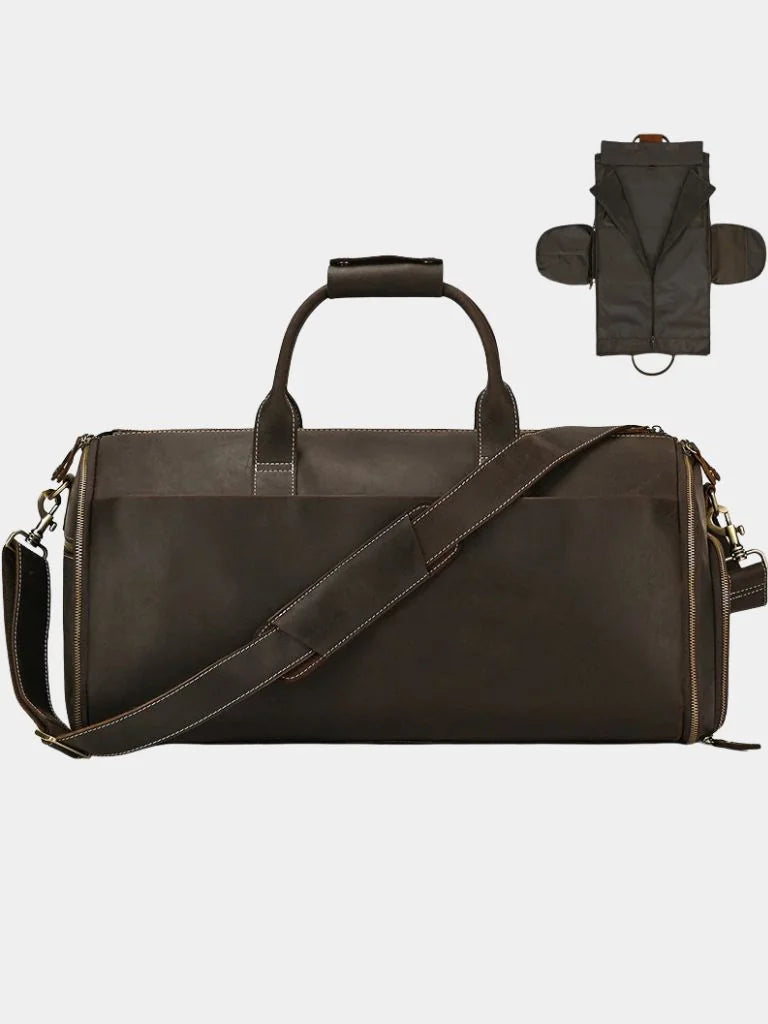 Continental Weekender Leather Travel Bag | Savile & Co.