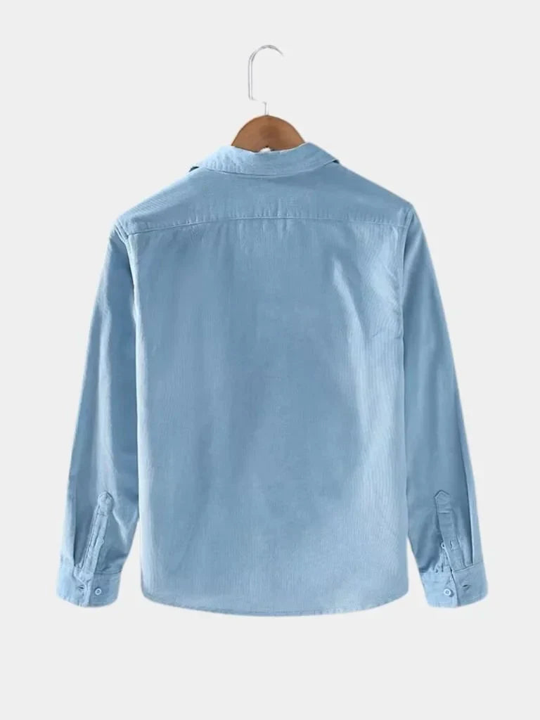 Corduroy Classic Blue Shirt | Savile & Co.
