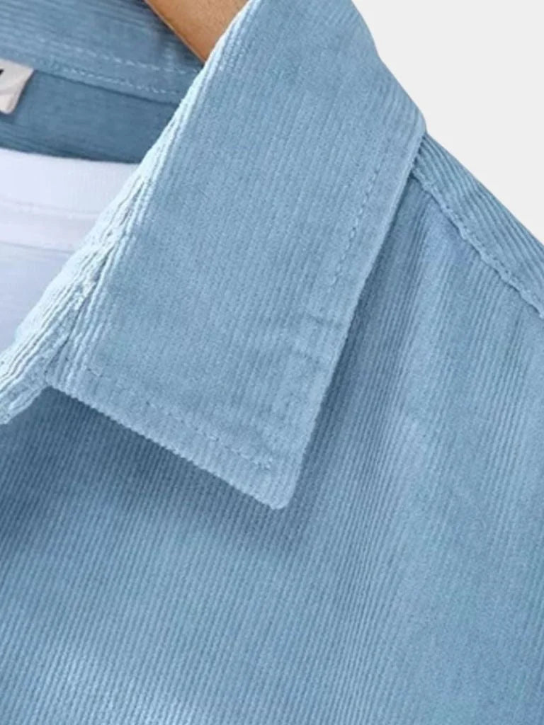 Corduroy Classic Blue Shirt | Savile & Co.