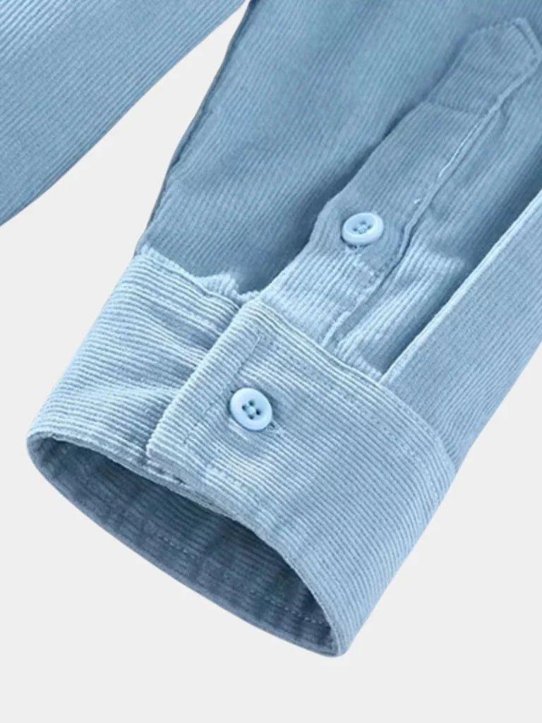 Corduroy Classic Blue Shirt | Savile & Co.