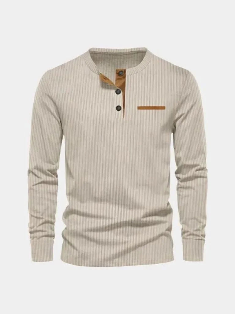 Corduroy Long Sleeve T-Shirt | Savile & Co.