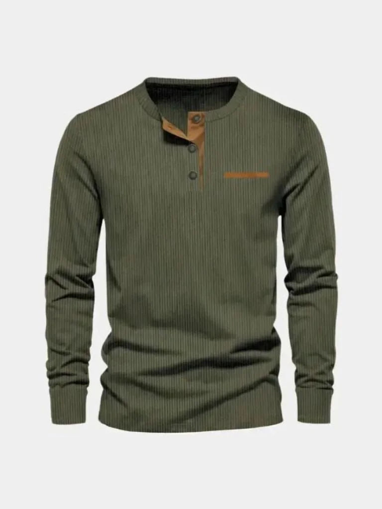 Corduroy Long Sleeve T-Shirt | Savile & Co.