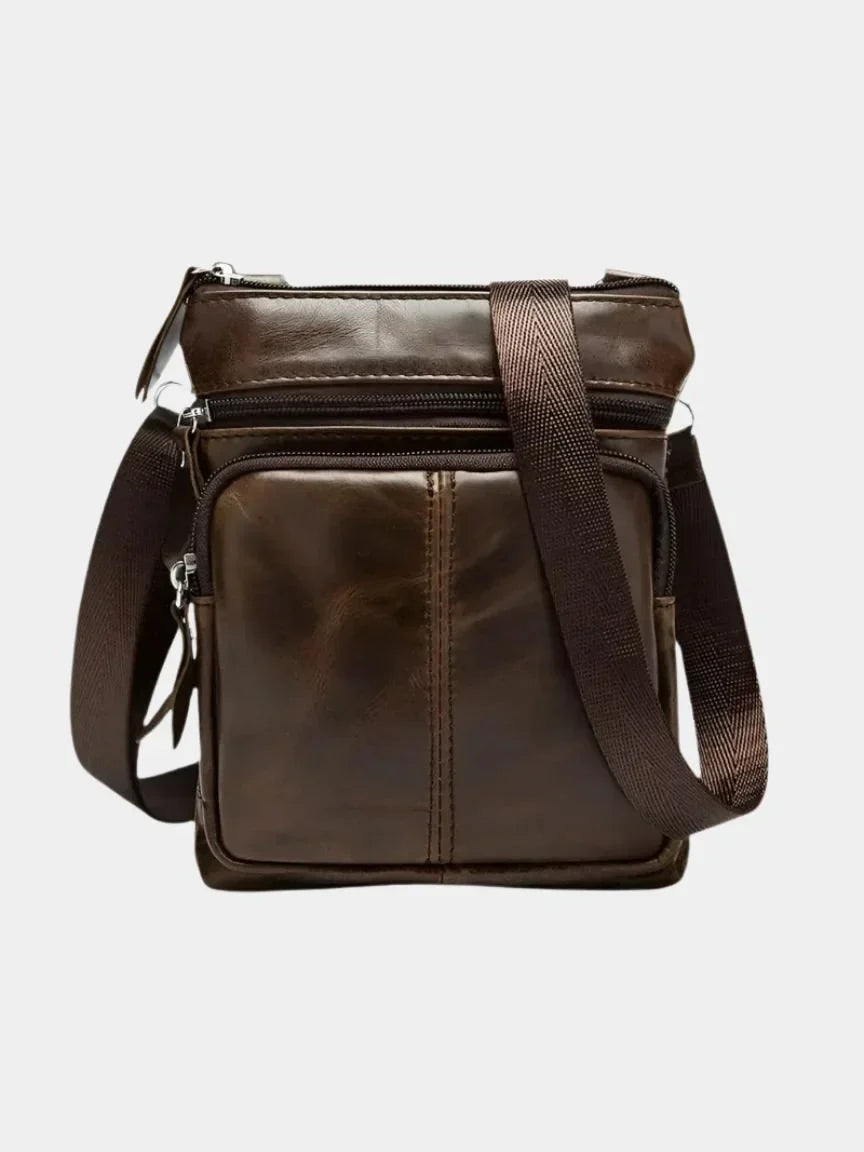 Crossbody Leather Shoulder Bag | Savile & Co.