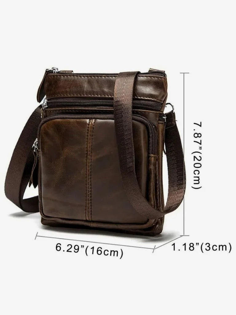 Crossbody Leather Shoulder Bag | Savile & Co.