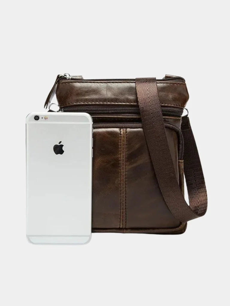 Crossbody Leather Shoulder Bag | Savile & Co.