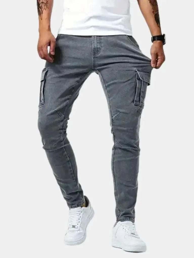 Denim Jeans Cargo Trousers | Savile & Co.