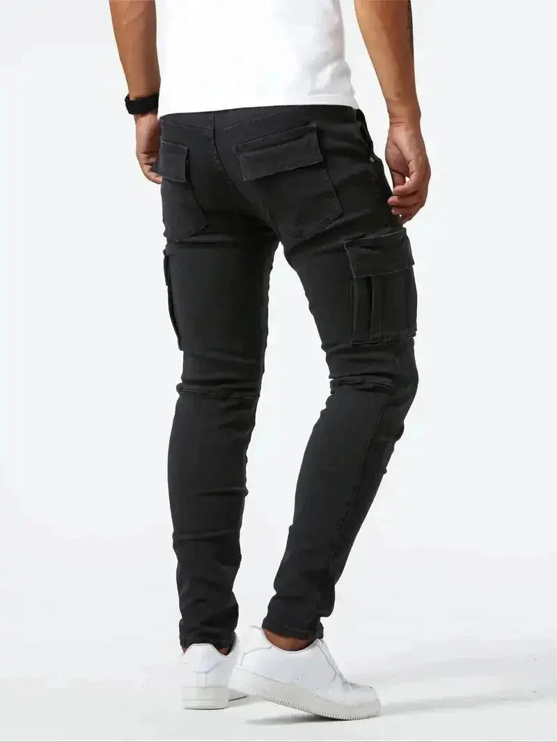 Denim Jeans Cargo Trousers | Savile & Co.