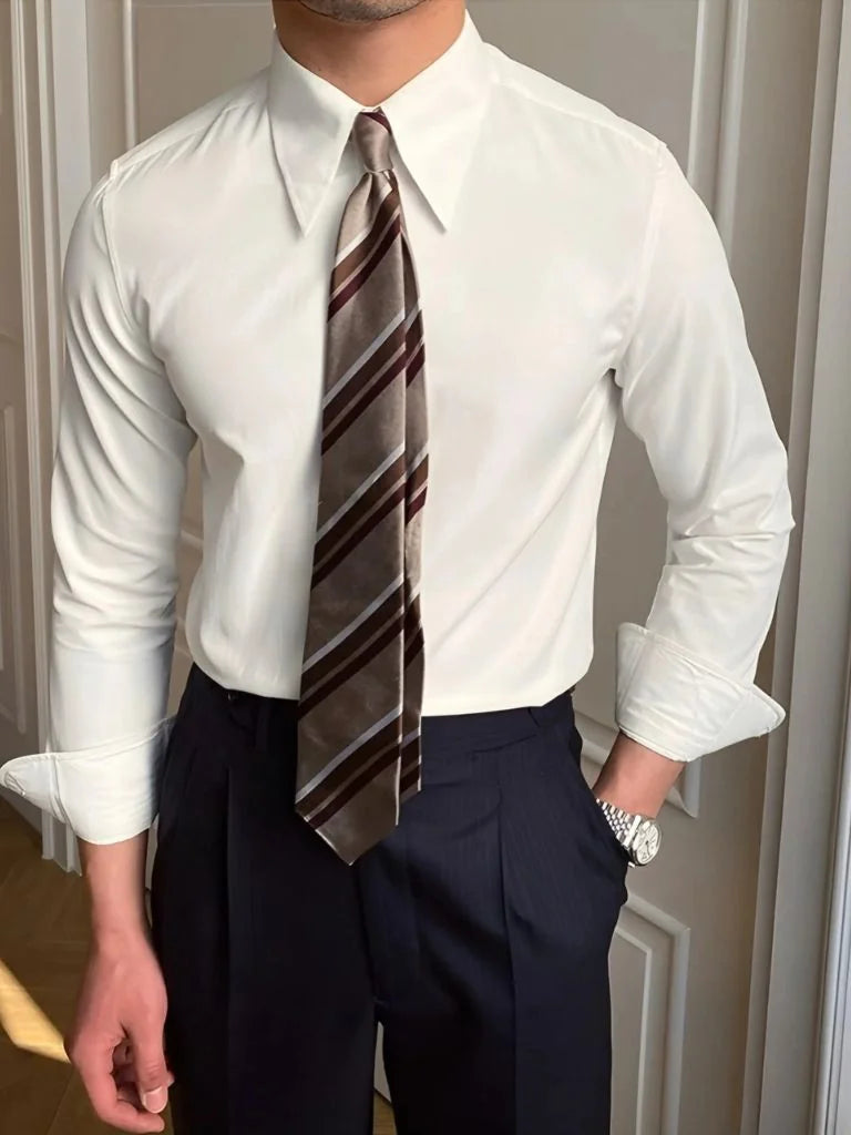 Elegant Spearpoint Collar Shirt | Savile & Co.