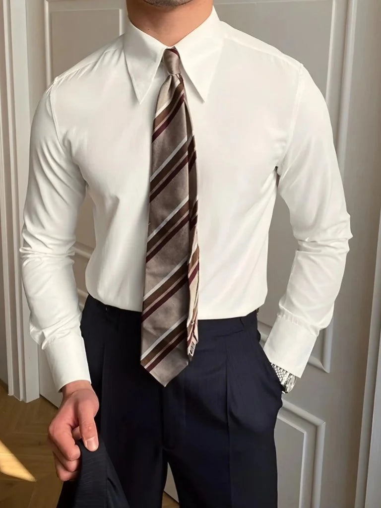 Elegant Spearpoint Collar Shirt | Savile & Co.