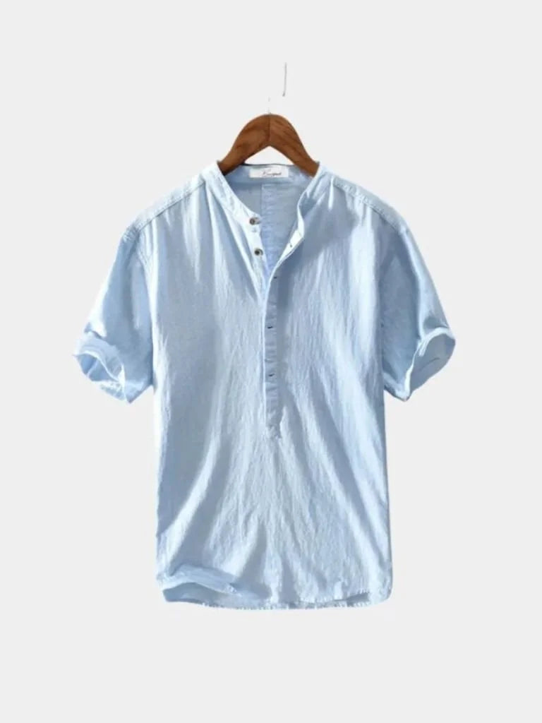 Essential Short Sleeve Linen Shirt | Savile & Co.