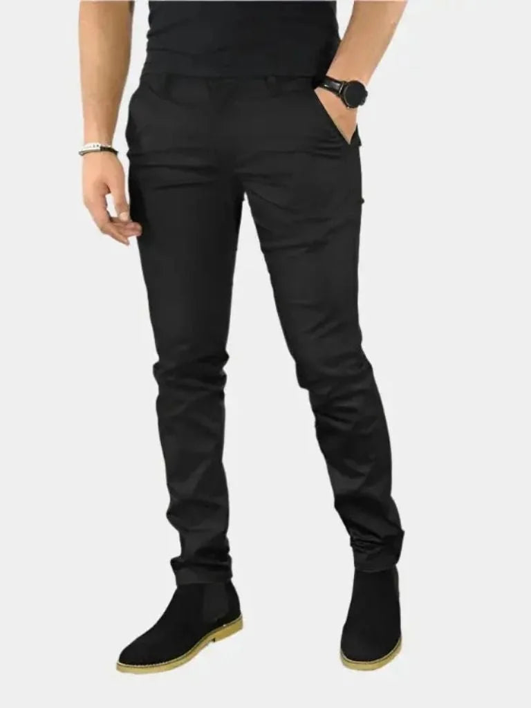 Essential Slim Fit Straight Trousers | Savile & Co.