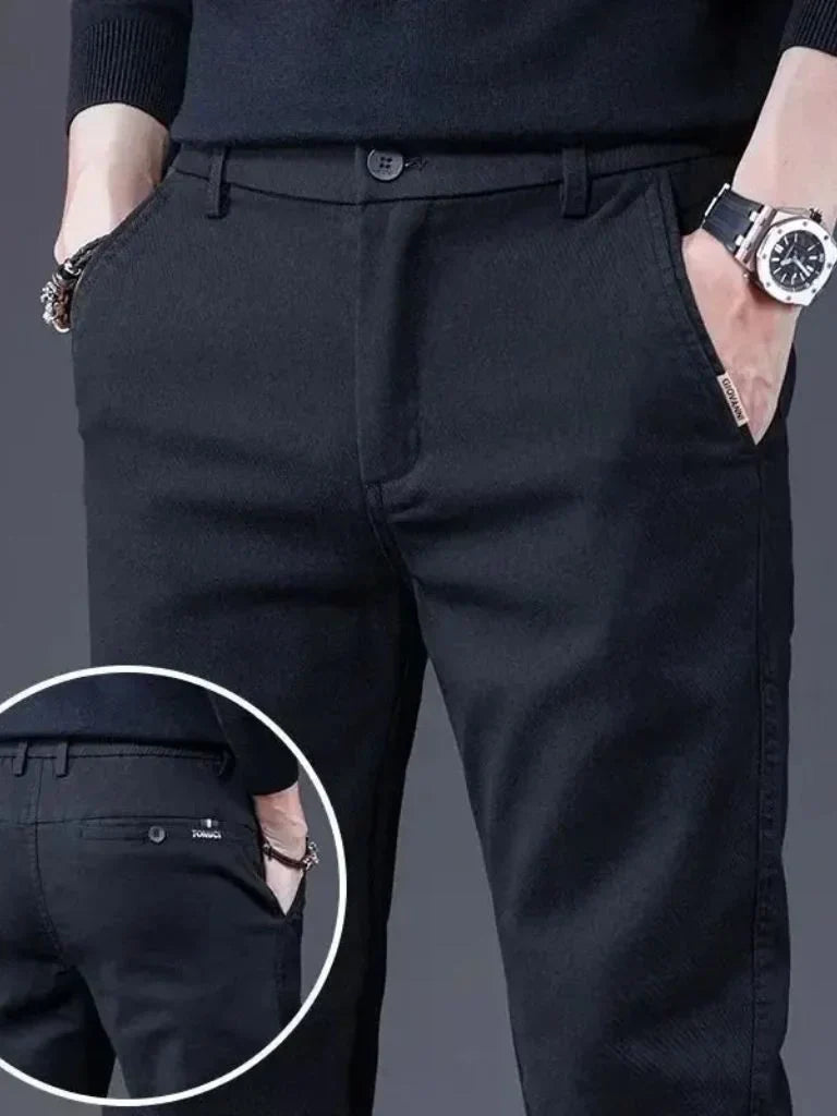Essential Stretchy Straight Trousers | Savile & Co.