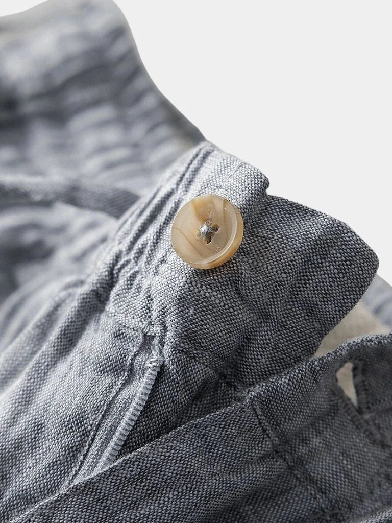 Gris Mariner Linen Shorts | Savile & Co.