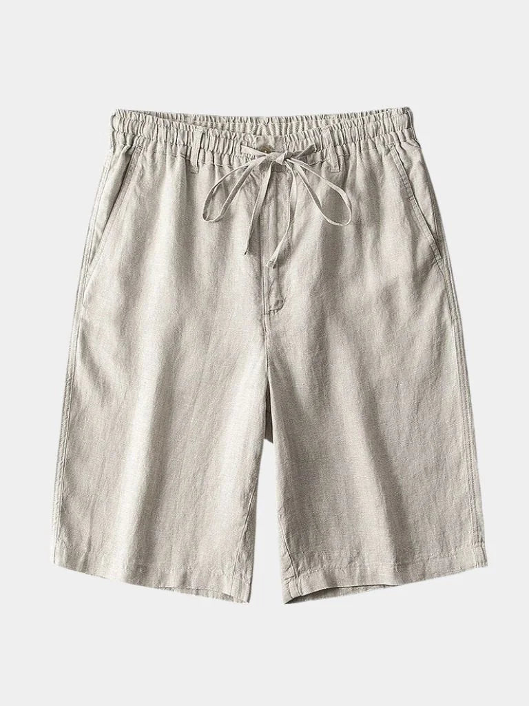Gris Mariner Linen Shorts | Savile & Co.