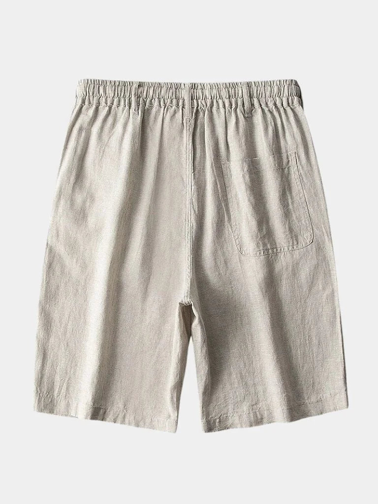 Gris Mariner Linen Shorts | Savile & Co.