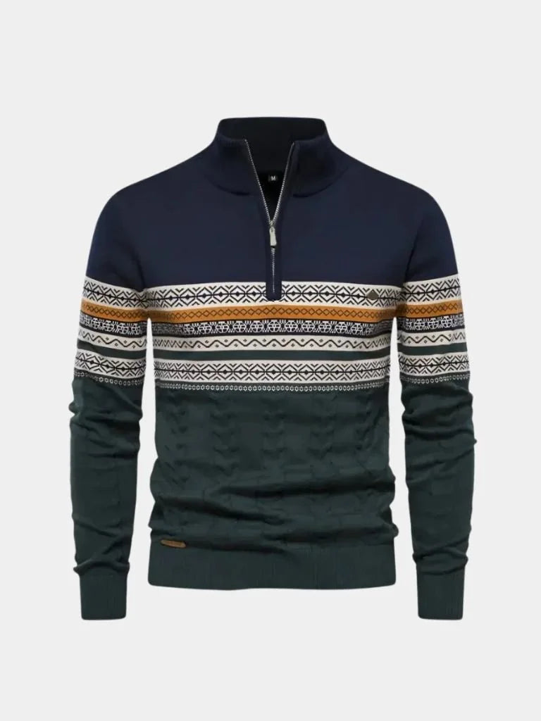 Half Zip Knit Pullover Sweater | Savile & Co.