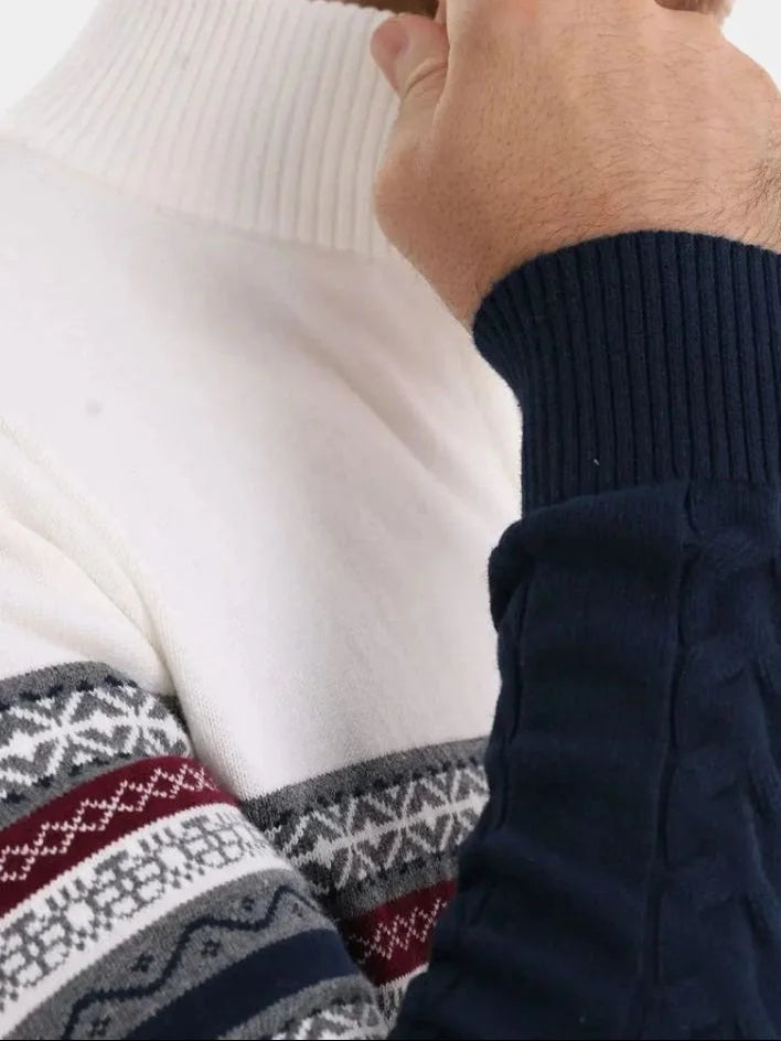 Half Zip Knit Pullover Sweater | Savile & Co.
