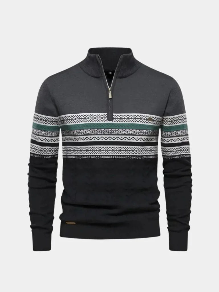 Half Zip Knit Pullover Sweater | Savile & Co.