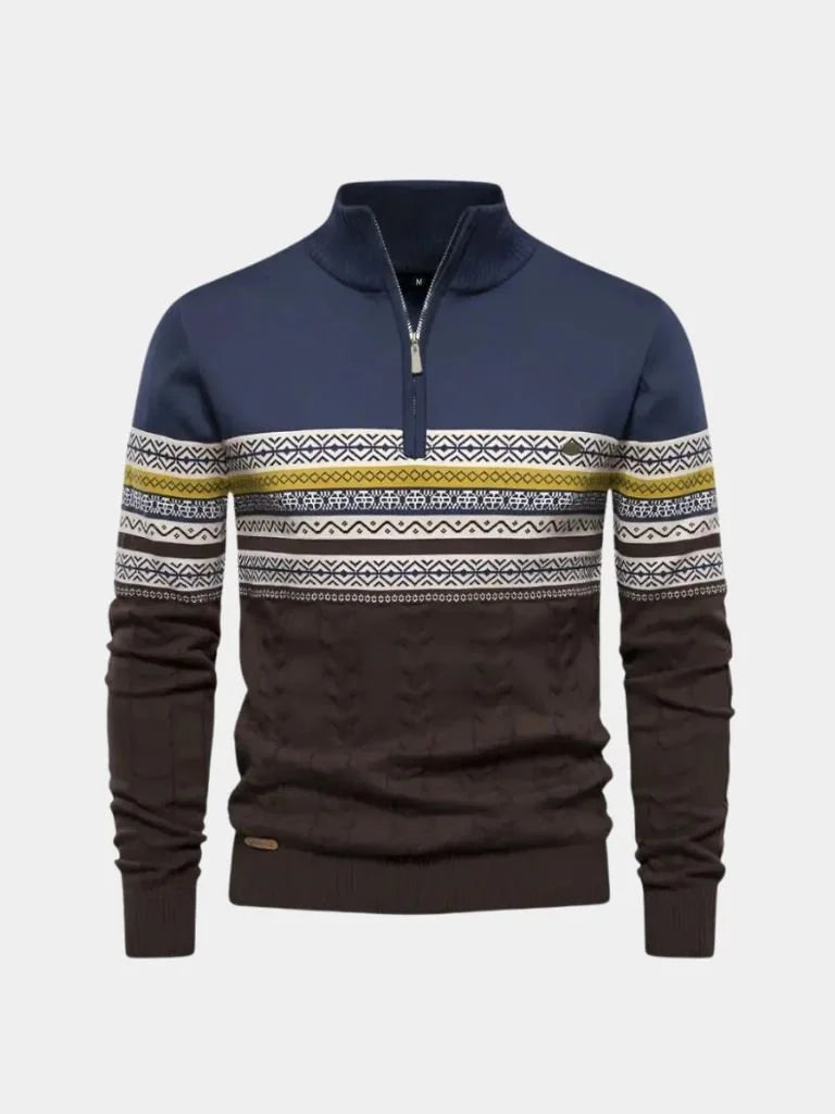 Half Zip Knit Pullover Sweater | Savile & Co.