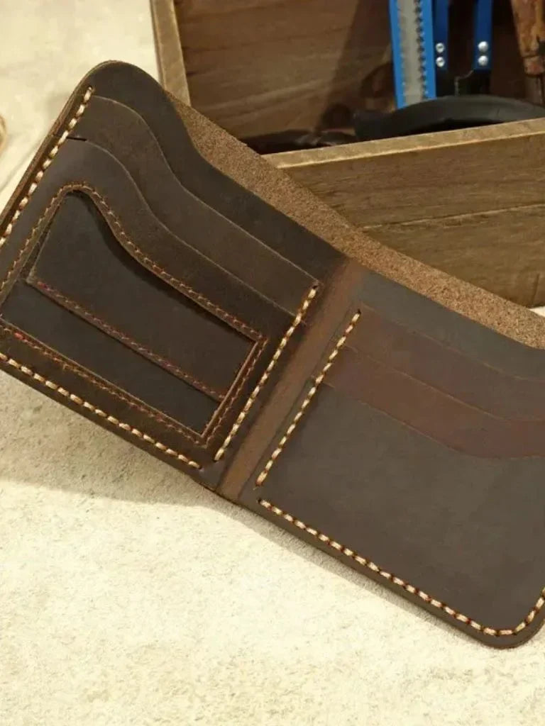 Handmade Vintage Leather Wallet | Savile & Co.