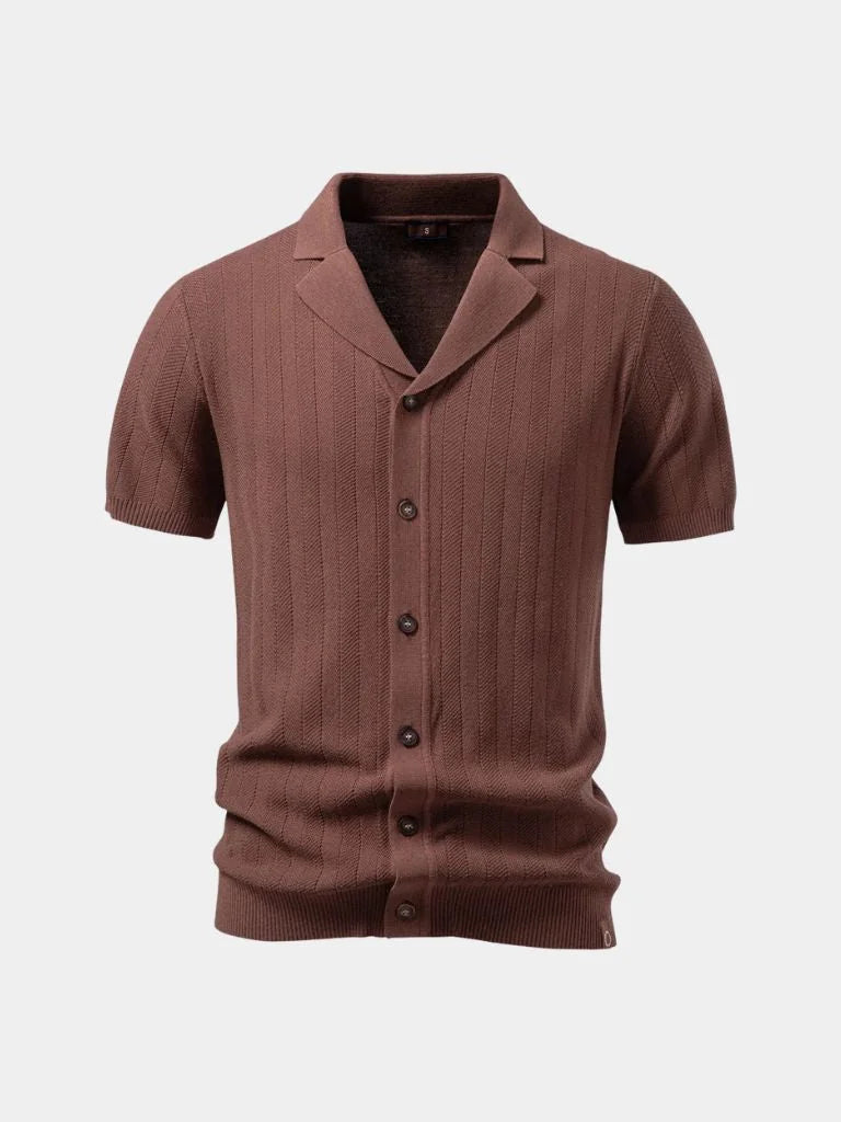 Heritage Camp Collar Knit Shirt | Savile & Co.