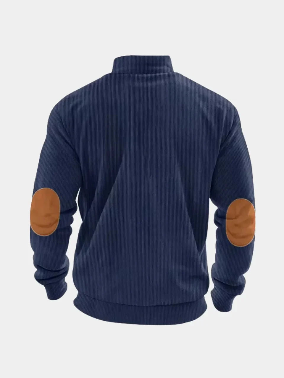 High Collar Quarter Zip Corduroy Pullover | Savile & Co.