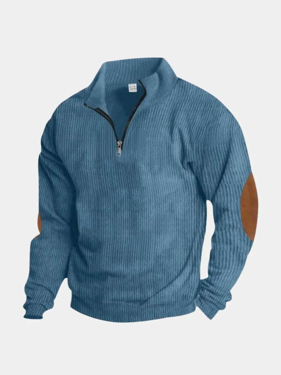 High Collar Quarter Zip Corduroy Pullover | Savile & Co.