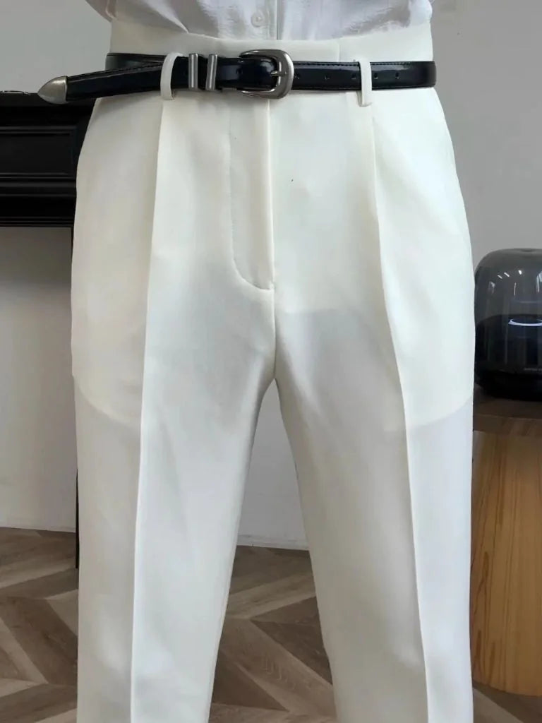 Hollywood Classic Trousers (Belt Included) | Savile & Co.