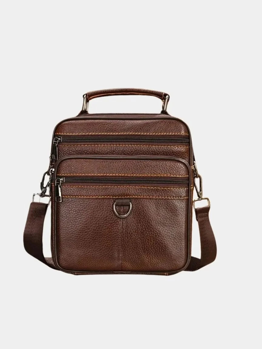 Leather Men's Shoulder Bag | Savile & Co.