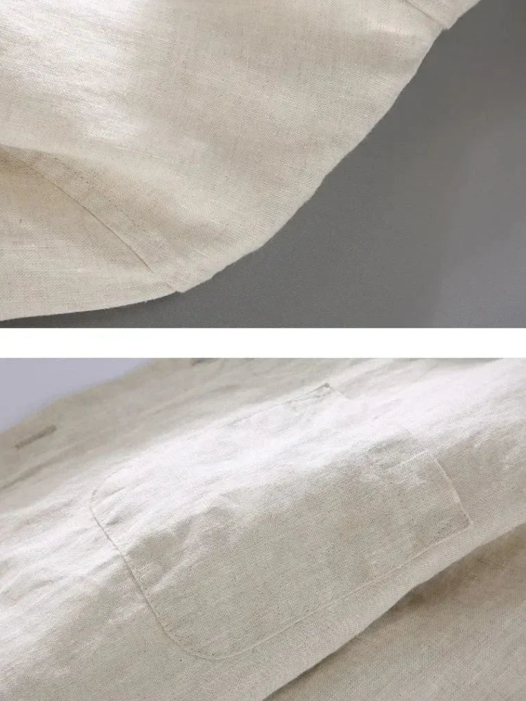 Long Sleeve Essential Linen Shirt | Savile & Co.