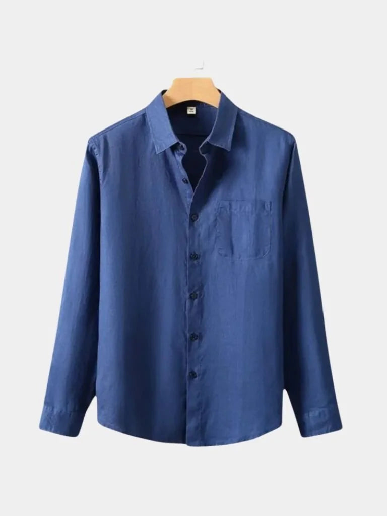 Long Sleeve Essential Linen Shirt | Savile & Co.