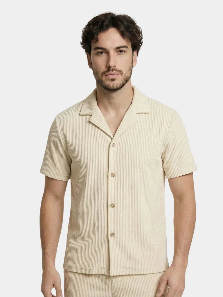 Minimalist Corduroy Set Shorts and Shirt | Savile & Co.