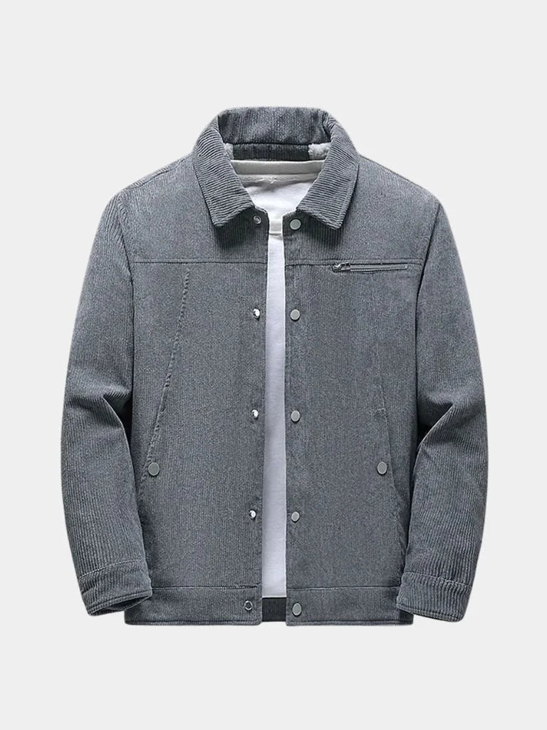 Minimalist Corduroy Sherpa Jacket | Savile & Co.