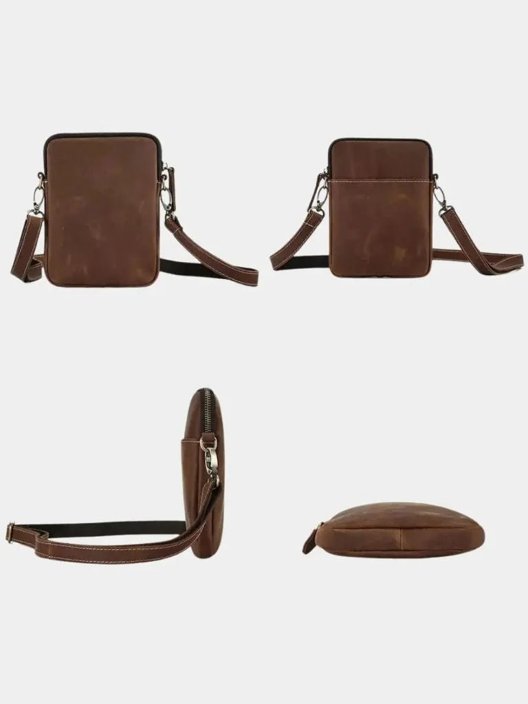 Minimalist Crossbody Leather Bag | Savile & Co.