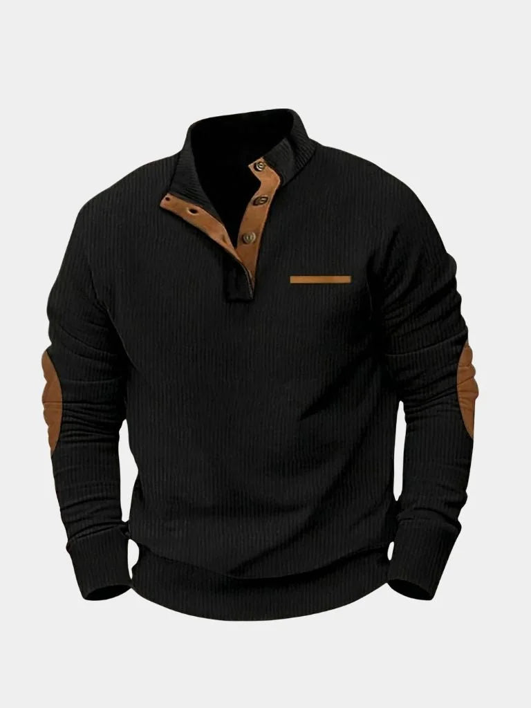 Monaco Casual Henley Pullover | Savile & Co.