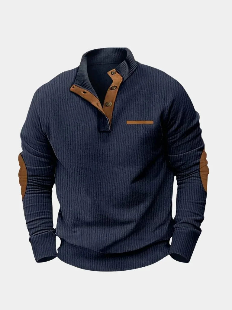 Monaco Casual Henley Pullover | Savile & Co.