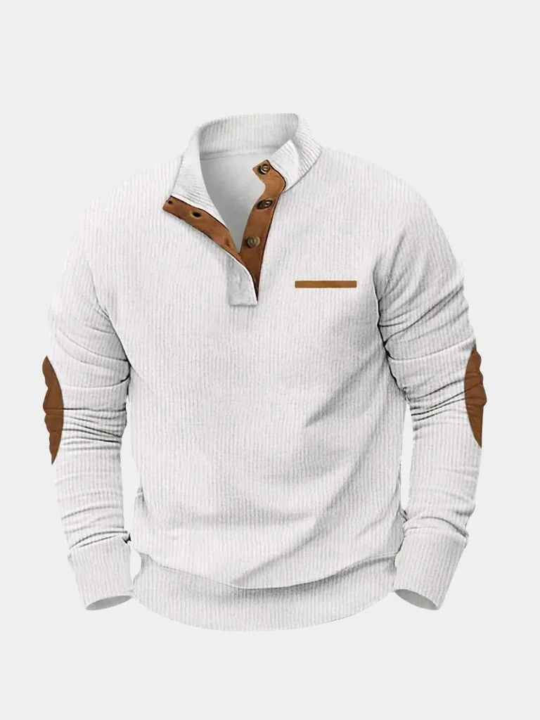 Monaco Casual Henley Pullover | Savile & Co.