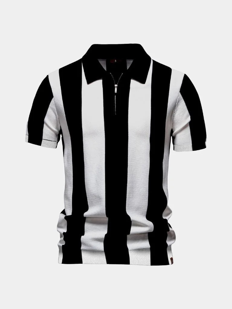 Navy Stripe Polo | Savile & Co.