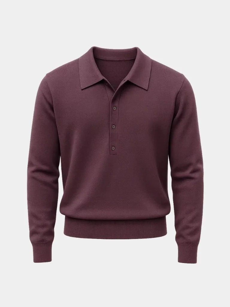 Old Money Knit Polo Pullover | Savile & Co.