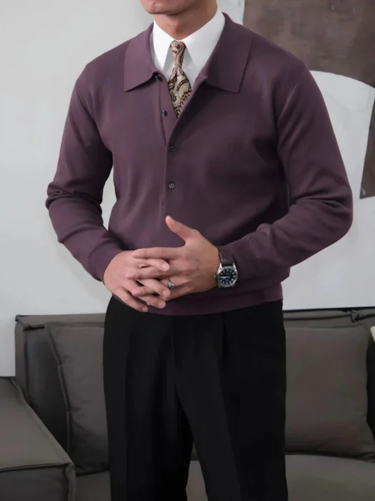 Old Money Knit Polo Pullover | Savile & Co.