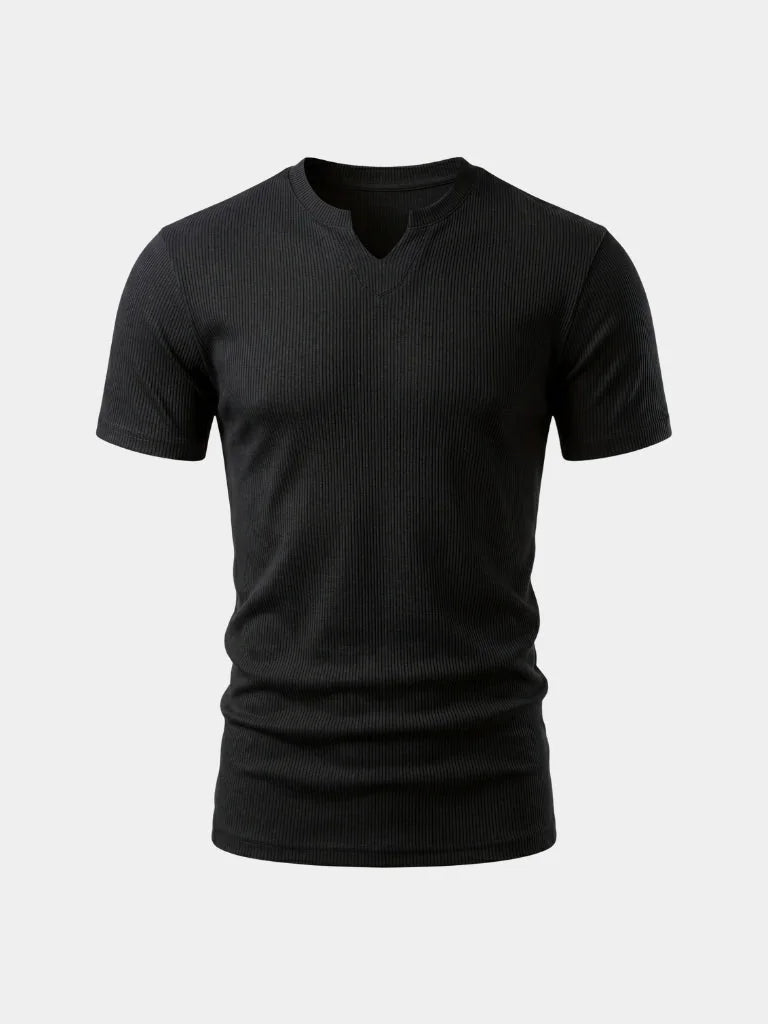 Precision Ribbed Muscle T-Shirt | Savile & Co.