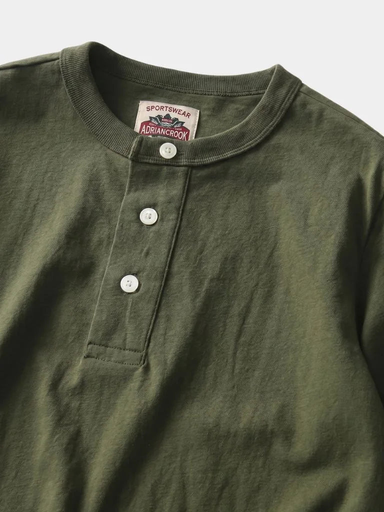 Pure Cotton Henley T-Shirt | Savile & Co.