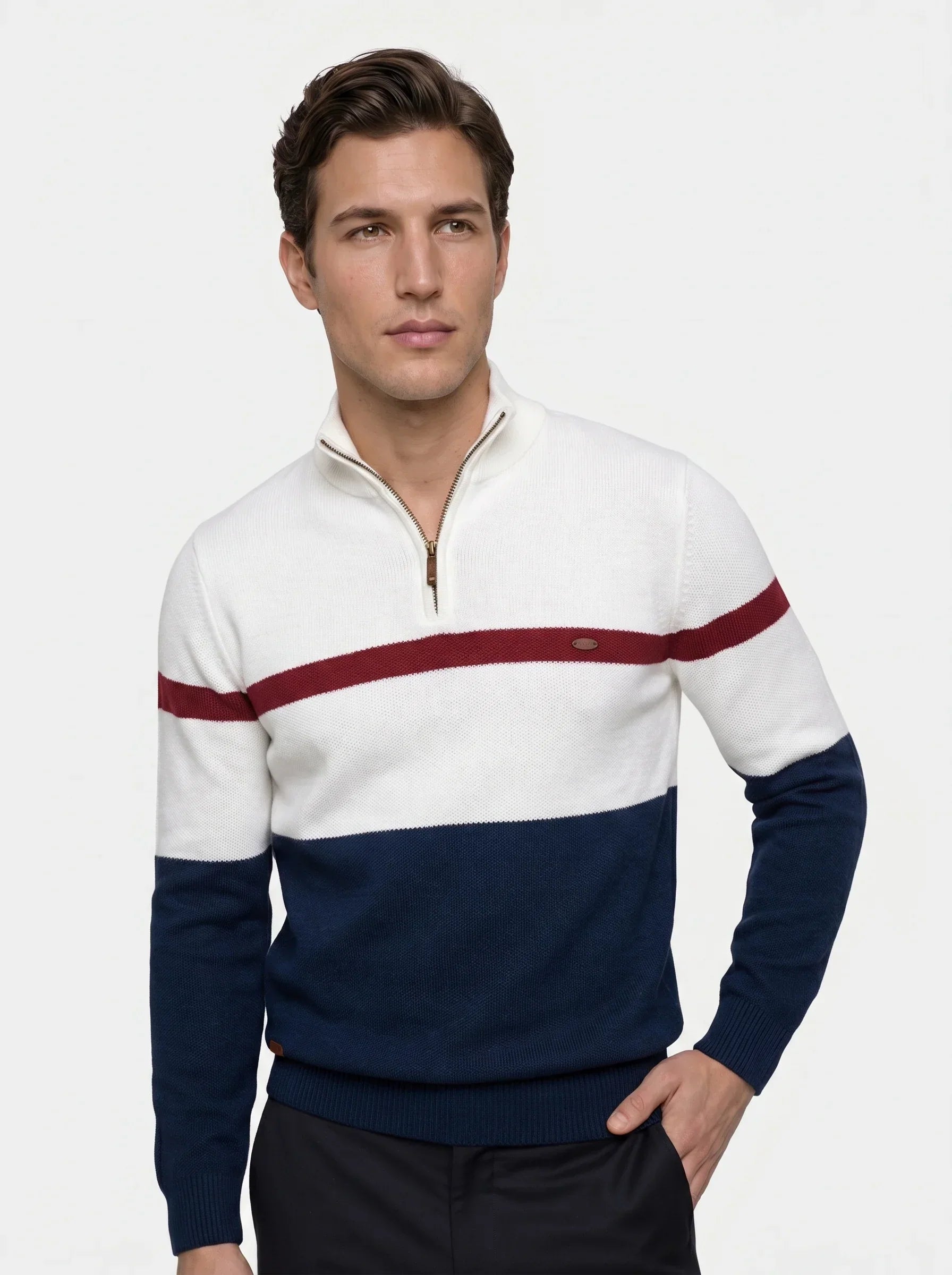 Quarter-Zip Jumper Sweater | Savile & Co.
