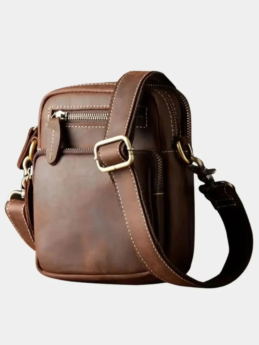 Retro Leather Men's Shoulder Bag | Savile & Co.